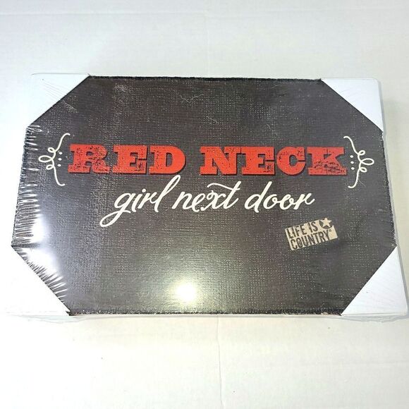 Big Sky Carvers Home Decor Placque Red Neck Girl - Picture 4 of 9